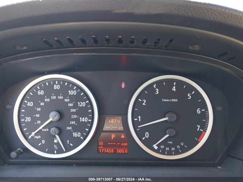 2007 BMW 525I VIN: WBANE53527CW62485 Lot: 39713007