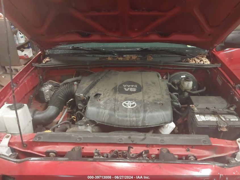 2010 Toyota Tacoma Base V6 VIN: 5TEUU4EN2AZ737137 Lot: 39713008