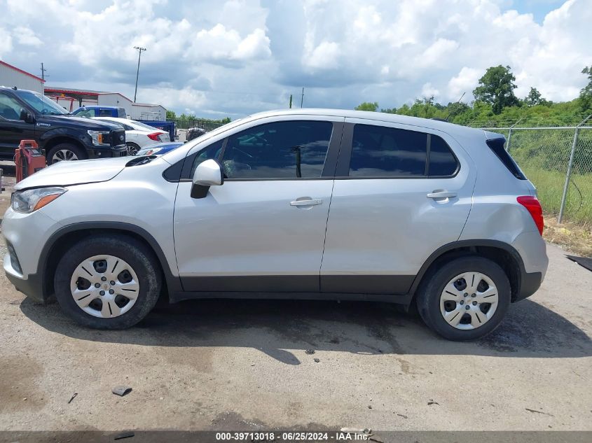 2019 Chevrolet Trax Ls VIN: 3GNCJKSB0KL144357 Lot: 39713018