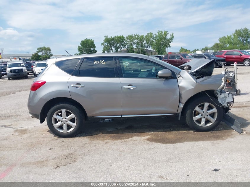 2010 Nissan Murano S VIN: JN8AZ1MWXAW101628 Lot: 39713036
