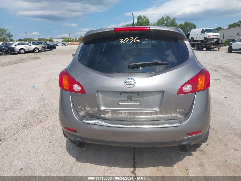 2010 Nissan Murano S VIN: JN8AZ1MWXAW101628 Lot: 39713036
