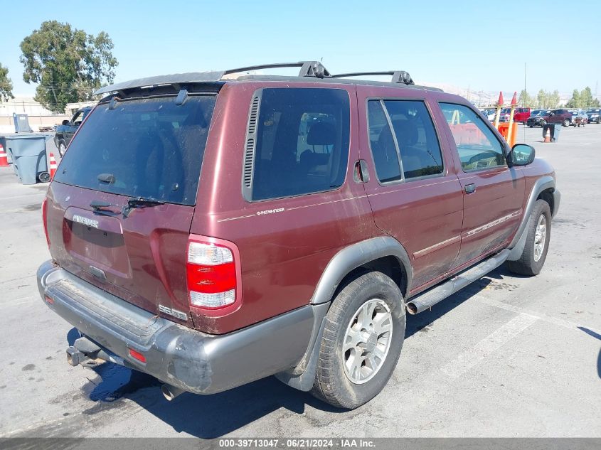 2001 Nissan Pathfinder Se VIN: JN8DR07Y61W514019 Lot: 39713047