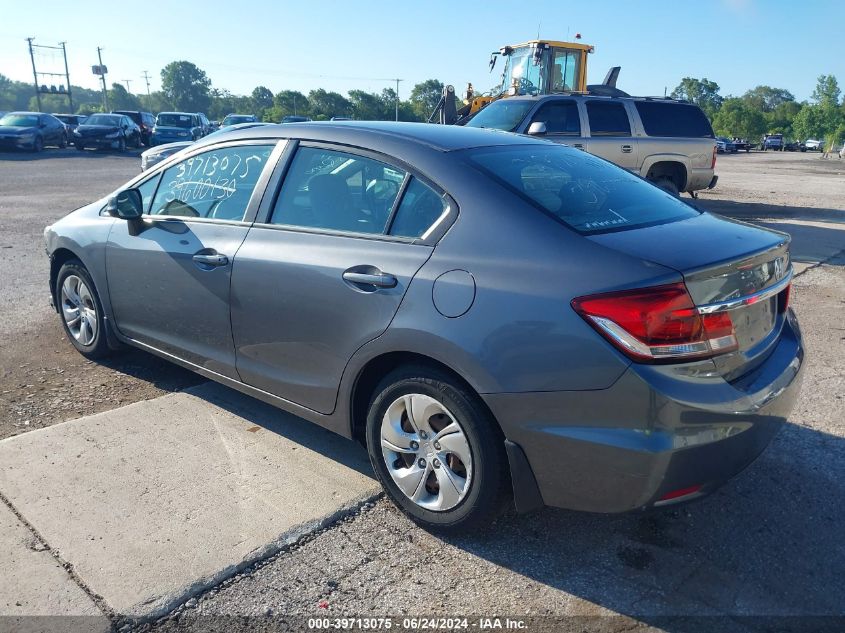 2013 Honda Civic Lx VIN: 19XFB2F55DE025217 Lot: 39713075