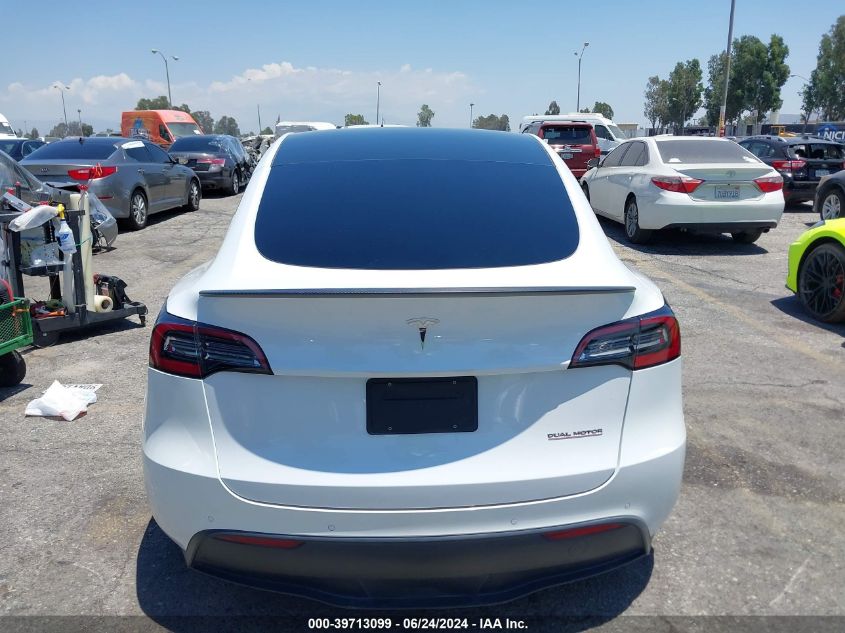 2022 Tesla Model Y Performance Dual Motor All-Wheel Drive VIN: 7SAYGDEFXNF550983 Lot: 39713099