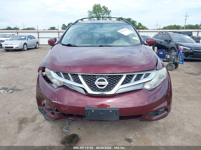 2011 Nissan Murano Sv VIN: JN8AZ1MU4BW060512 Lot: 39713135