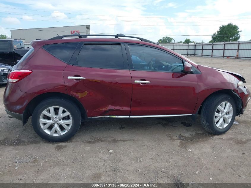 2011 Nissan Murano Sv VIN: JN8AZ1MU4BW060512 Lot: 39713135