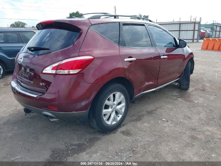 JN8AZ1MU4BW060512 2011 Nissan Murano Sv