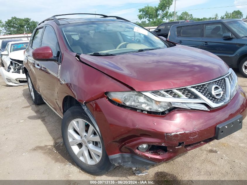 2011 Nissan Murano Sv VIN: JN8AZ1MU4BW060512 Lot: 39713135