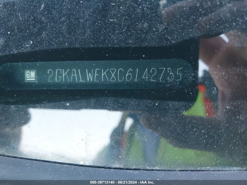 2012 GMC Terrain Slt VIN: 2GKALWEK8C6142735 Lot: 39713140