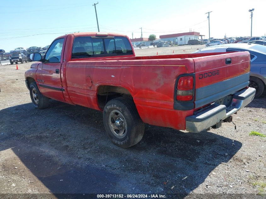 1999 Dodge Ram 1500 St VIN: 1B7HC16Z4XS193063 Lot: 39713152