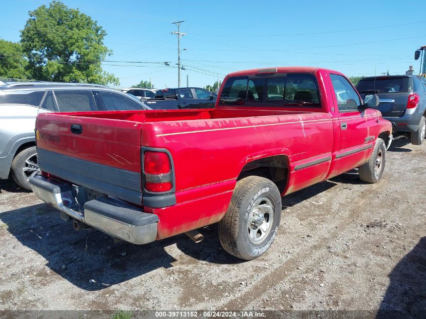 1999 Dodge Ram 1500 St VIN: 1B7HC16Z4XS193063 Lot: 39713152