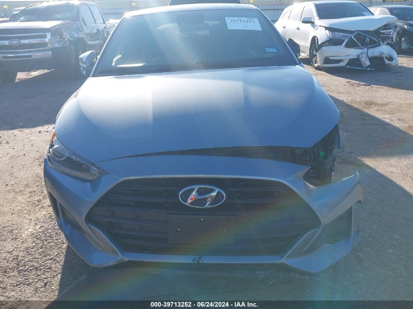2019 Hyundai Veloster 2.0 VIN: KMHTG6AF4KU017101 Lot: 39713252