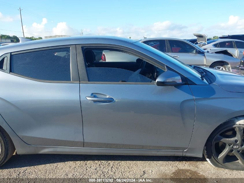 2019 Hyundai Veloster 2.0 VIN: KMHTG6AF4KU017101 Lot: 39713252