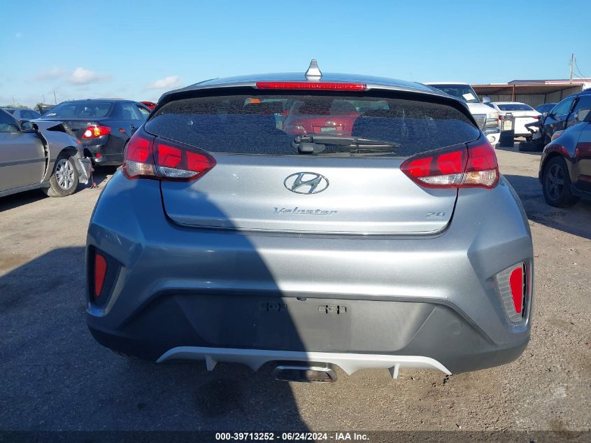 2019 Hyundai Veloster 2.0 VIN: KMHTG6AF4KU017101 Lot: 39713252