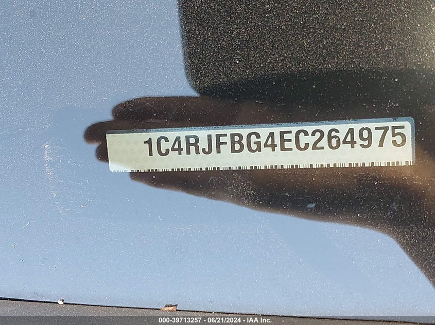 2014 Jeep Grand Cherokee Limited VIN: 1C4RJFBG4EC264975 Lot: 39713257