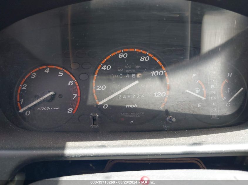 1998 Honda Cr-V Lx VIN: JHLRD2843WC014421 Lot: 39713260