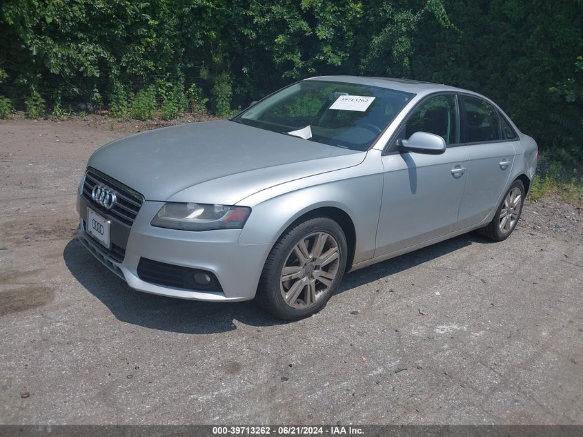 2010 Audi A4 2.0T Premium VIN: WAUAFAFLXAN064512 Lot: 39713262