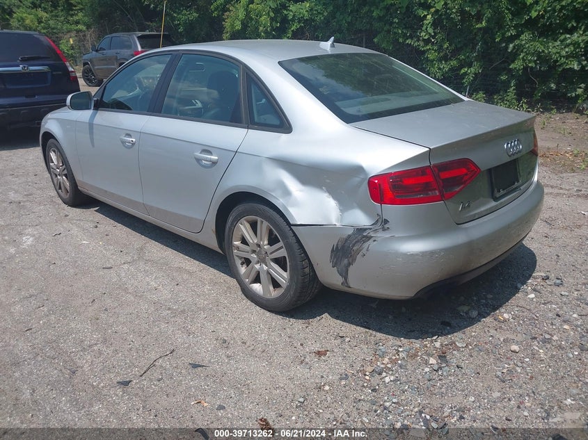 2010 Audi A4 2.0T Premium VIN: WAUAFAFLXAN064512 Lot: 39713262