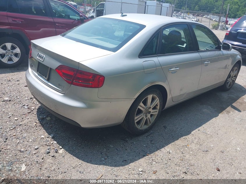 2010 Audi A4 2.0T Premium VIN: WAUAFAFLXAN064512 Lot: 39713262