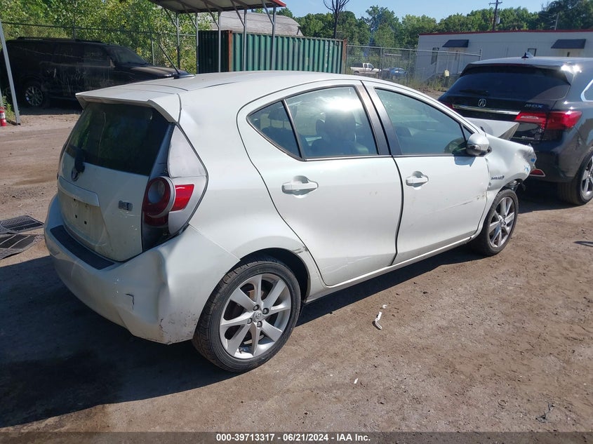 2012 Toyota Prius C VIN: JTDKDTB37C1014773 Lot: 39713317