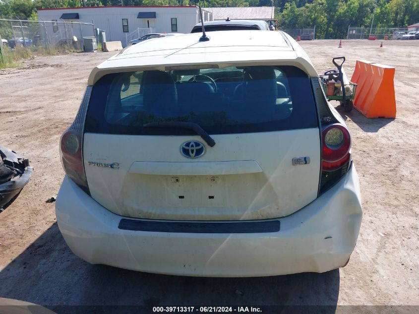 2012 Toyota Prius C VIN: JTDKDTB37C1014773 Lot: 39713317