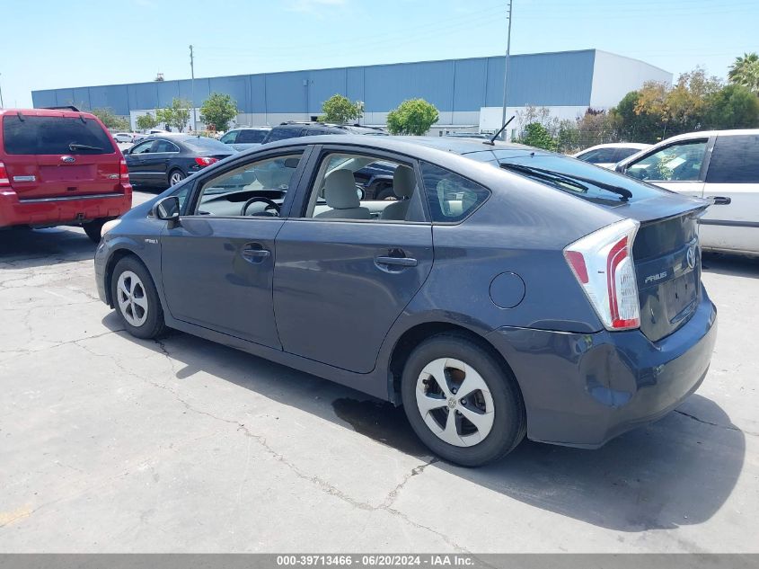 2012 Toyota Prius Two VIN: JTDKN3DUXC1563581 Lot: 39713466