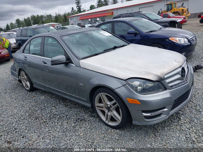 2012 Mercedes-Benz C 250 Luxury/Sport VIN: WDDGF4HB7CA729773 Lot: 39713474