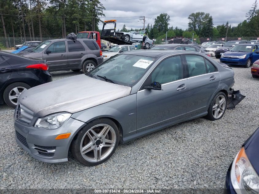 2012 Mercedes-Benz C 250 Luxury/Sport VIN: WDDGF4HB7CA729773 Lot: 39713474