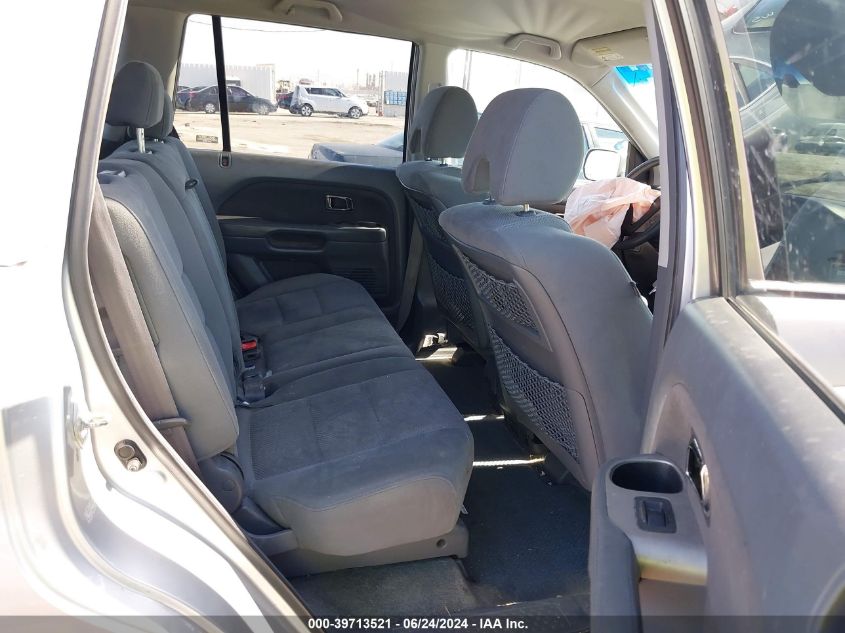 2006 Honda Pilot Ex VIN: 2HKYF184X6H523682 Lot: 39713521