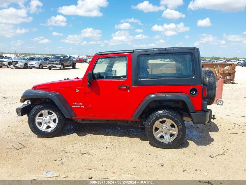 2012 Jeep Wrangler Sport VIN: 1C4AJWAG7CL108246 Lot: 39713624