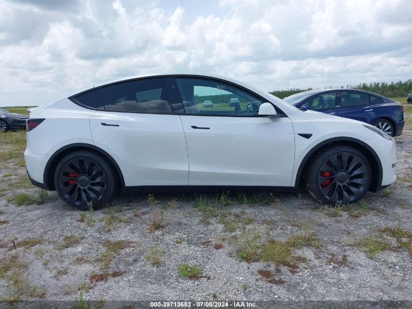 2024 Tesla Model Y Performance Dual Motor All-Wheel Drive VIN: 7SAYGDEF6RA280721 Lot: 39713683