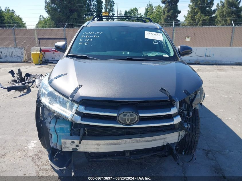 2018 Toyota Highlander Xle VIN: 5TDKZRFH1JS550306 Lot: 39713697