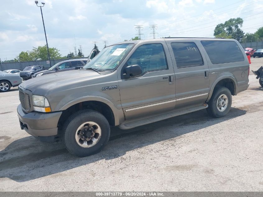 2004 Ford Excursion Limited VIN: 1FMNU43S44EB13761 Lot: 39713779