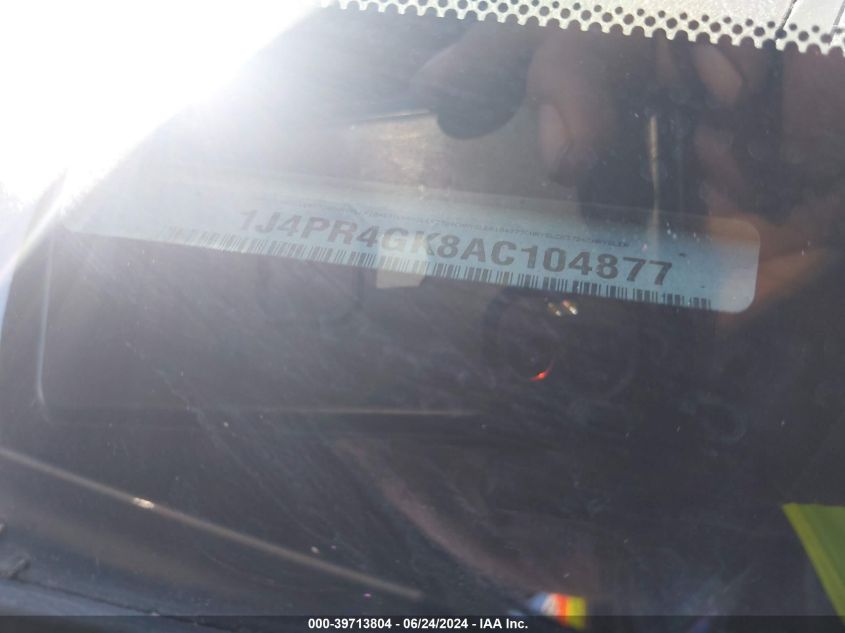 2010 Jeep Grand Cherokee Laredo VIN: 1J4PR4GK8AC104877 Lot: 39713804