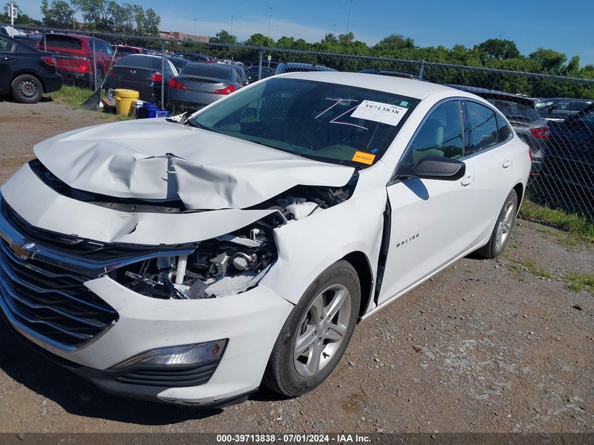 VIN 1G1ZB5ST0NF190370 2022 CHEVROLET MALIBU FWD LS