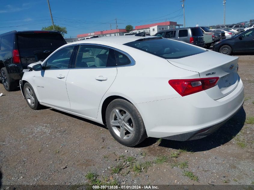 VIN 1G1ZB5ST0NF190370 2022 CHEVROLET MALIBU FWD LS