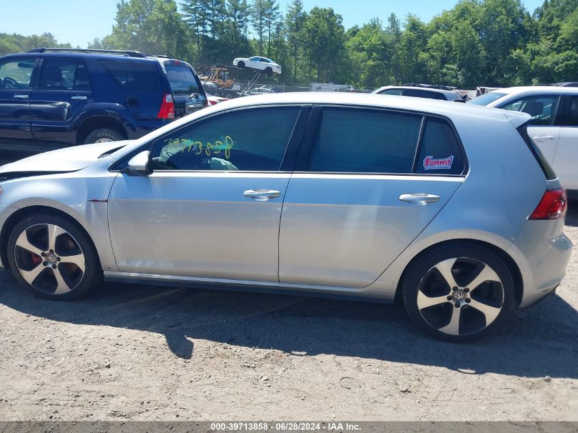 2017 Volkswagen Golf Gti Autobahn 4-Door/S 4-Door/Se 4-Door/Sport 4-Door VIN: 3VW4T7AU6HM019628 Lot: 39713858