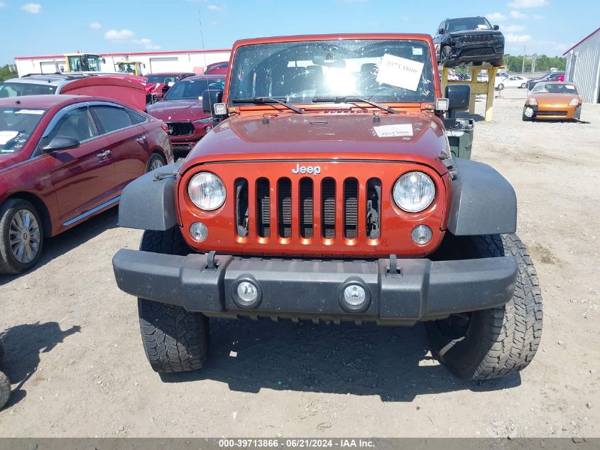 2014 Jeep Wrangler Sport VIN: 1C4AJWAG8EL299405 Lot: 39713866