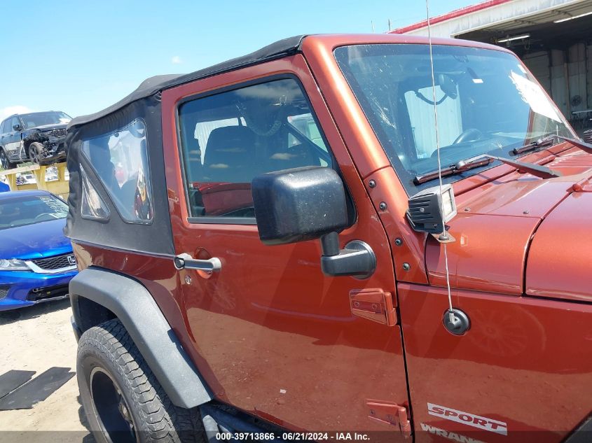 2014 Jeep Wrangler Sport VIN: 1C4AJWAG8EL299405 Lot: 39713866