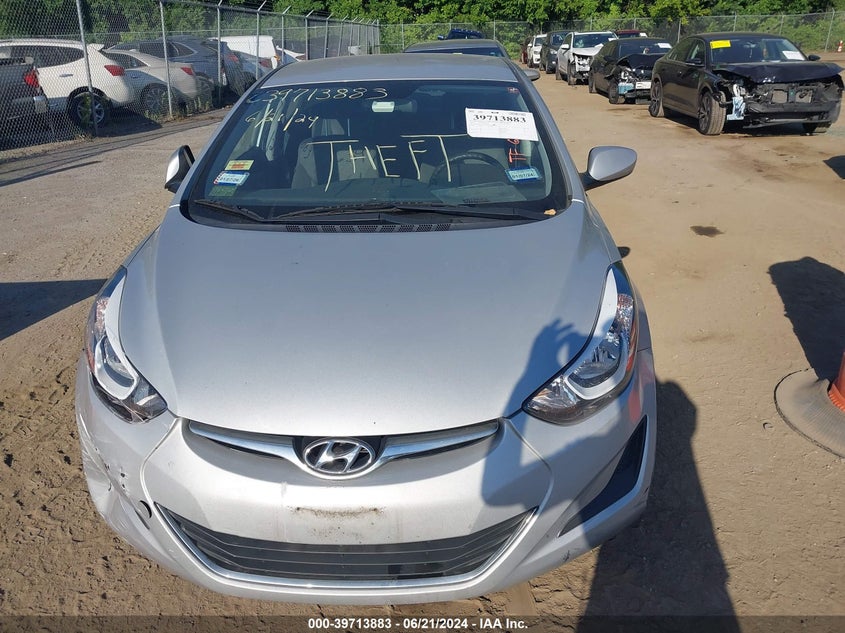 KMHDH4AE9GU475124 2016 Hyundai Elantra Se