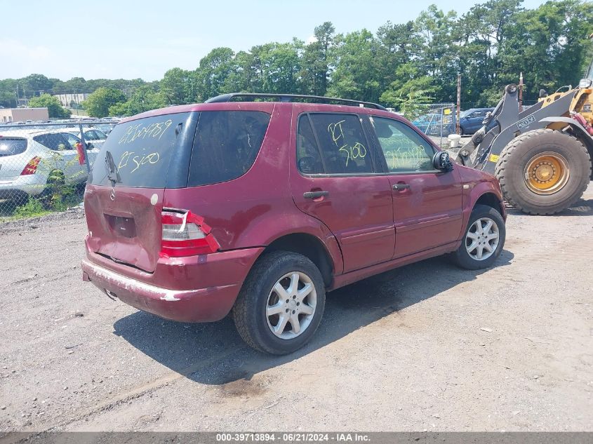 2000 Mercedes-Benz Ml 430 VIN: 4JGAB72E1YA183216 Lot: 39713894