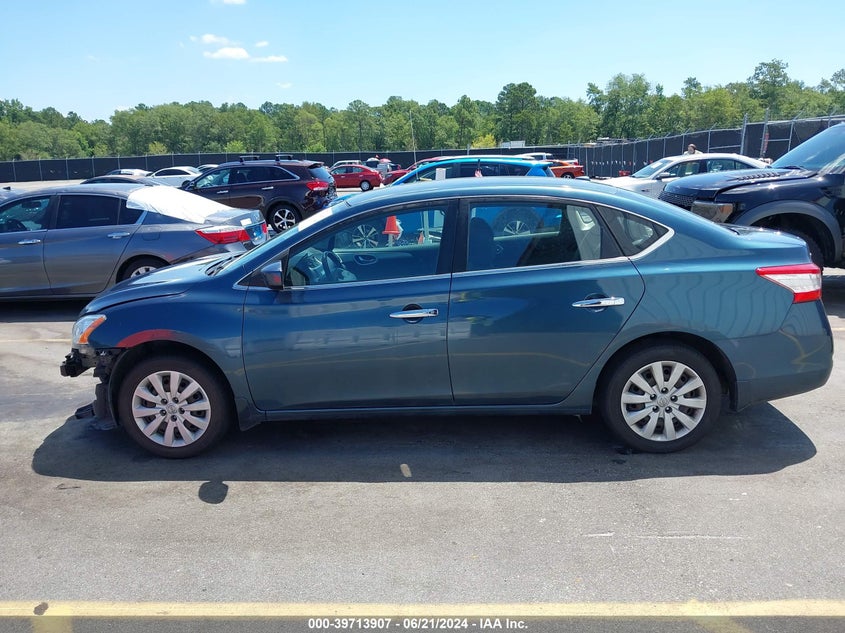 2015 Nissan Sentra S/Sv/Sr/Sl VIN: 3N1AB7AP3FY336584 Lot: 39713907