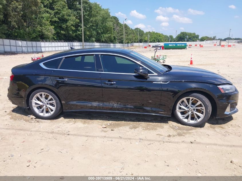 2020 Audi A5 Sportback Premium 45 Tfsi Quattro S Tronic VIN: WAUANCF50LA003745 Lot: 39713909