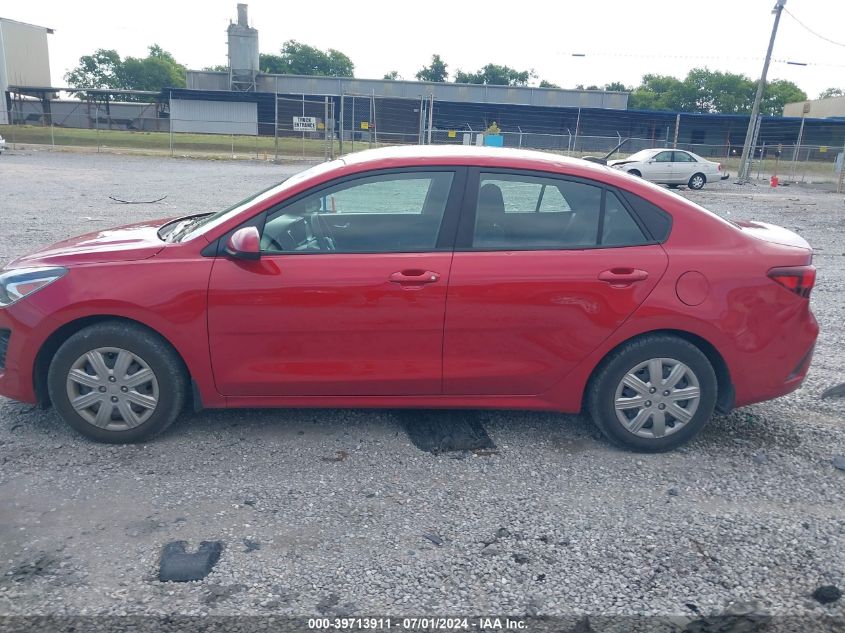 2022 Kia Rio S VIN: 3KPA24AD6NE433473 Lot: 39713911