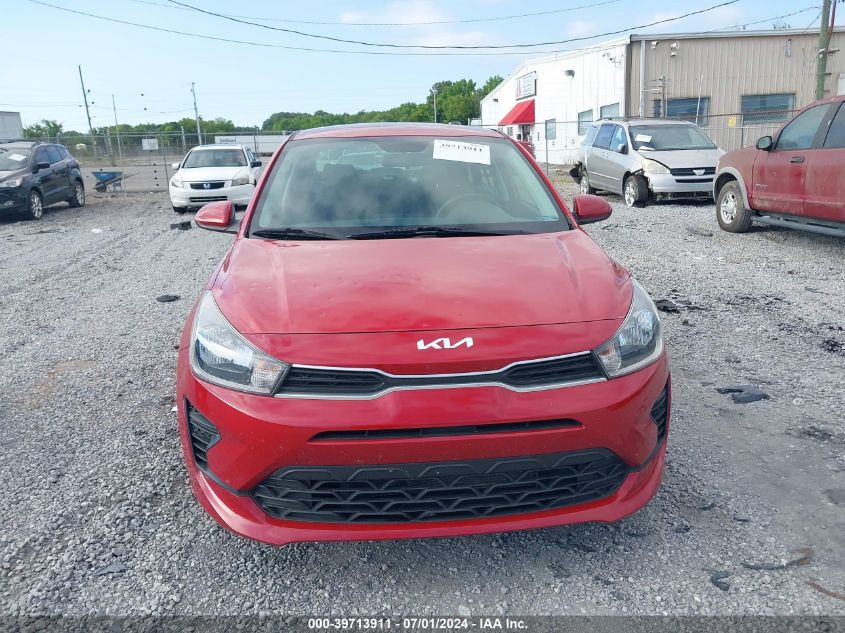 2022 Kia Rio S VIN: 3KPA24AD6NE433473 Lot: 39713911