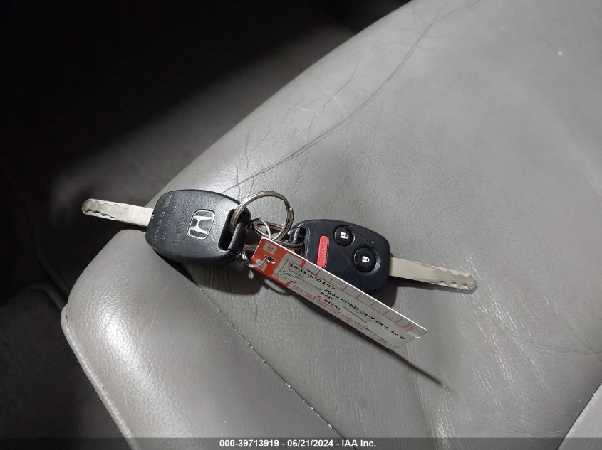 2009 Honda Cr-V Exl VIN: JHLRE48799C024734 Lot: 39713919