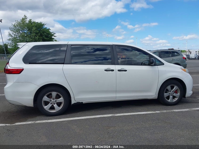 2017 Toyota Sienna L 7 Passenger VIN: 5TDZZ3DC6HS814102 Lot: 39713943