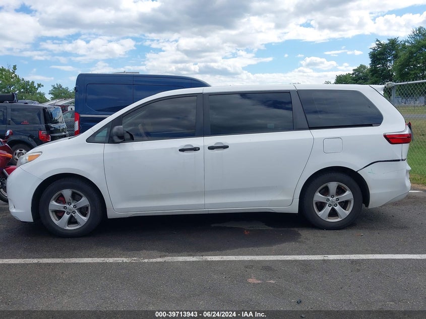 2017 Toyota Sienna L 7 Passenger VIN: 5TDZZ3DC6HS814102 Lot: 39713943