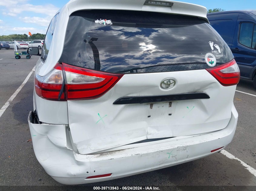 2017 Toyota Sienna L 7 Passenger VIN: 5TDZZ3DC6HS814102 Lot: 39713943