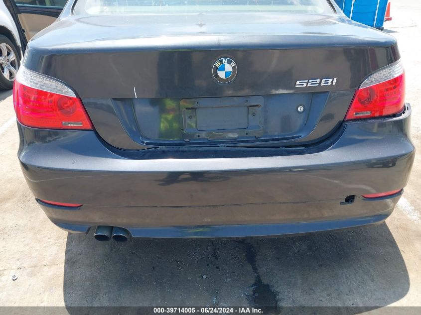 2008 BMW 528I VIN: WBANU53508CT16133 Lot: 39714005